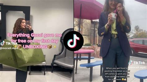 gucci tiktok fired|Woman reveals how Gucci fired her because of viral .